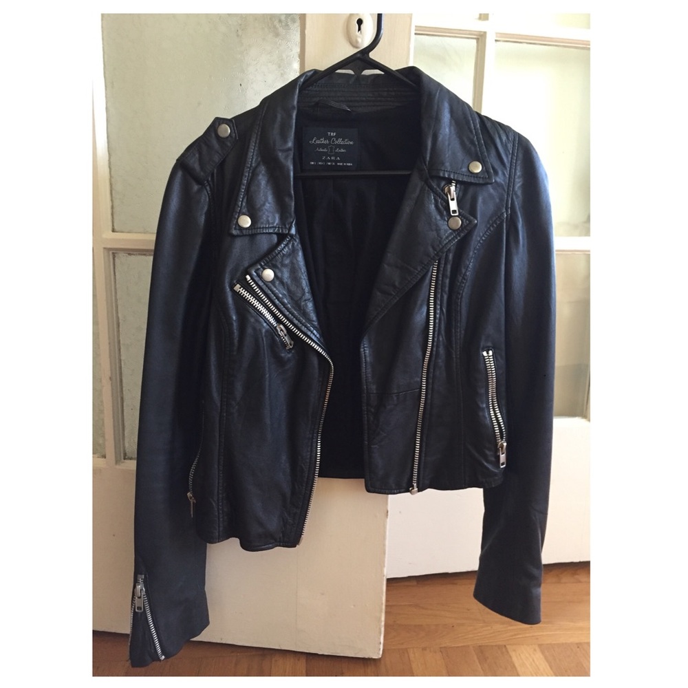 Zara leather jacket